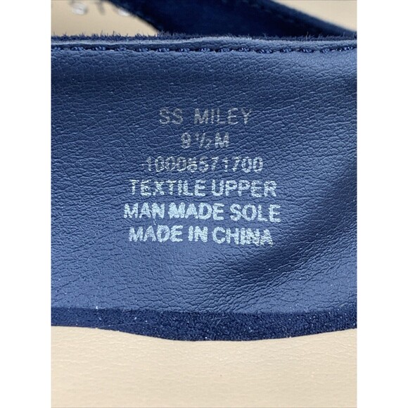 SUN STONE Miley Wedge Buckle Sandals Shoes Women's 9.5 M Cut Out Sides Round Toe - Picture 9 of 16